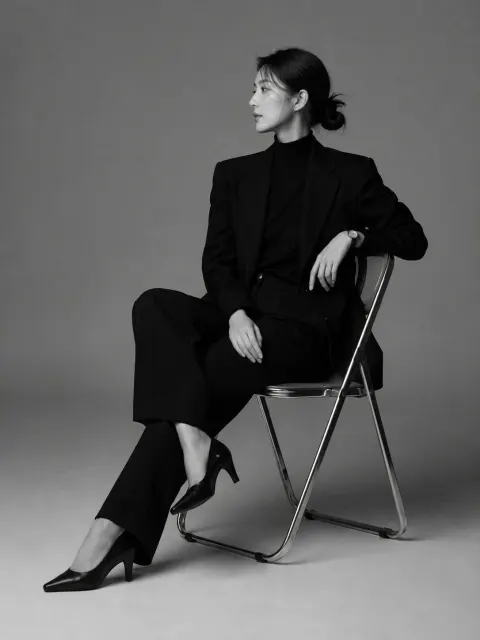 Monochrome Minimalist Fashion Portrait