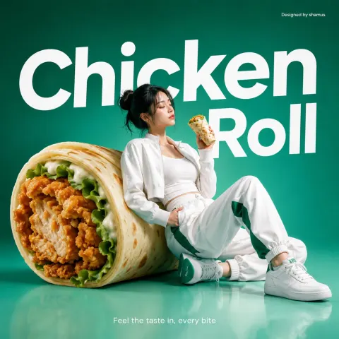 Giant Chicken Roll Commercial