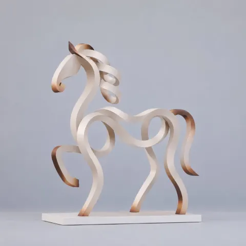 Ribbon Deer Sculpture