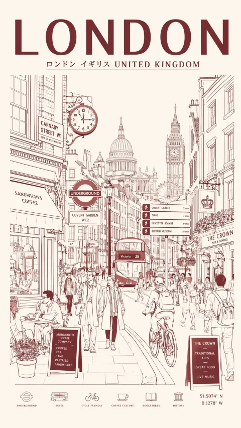 Minimalist City Line Art Poster