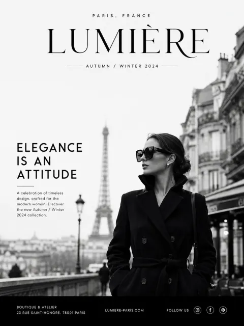 Paris Noir Fashion Editorial
