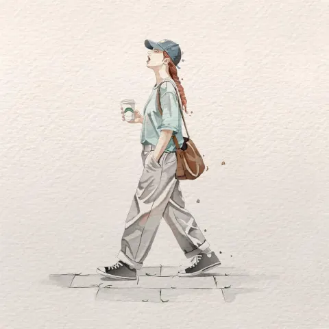 Watercolor Urban Stroll