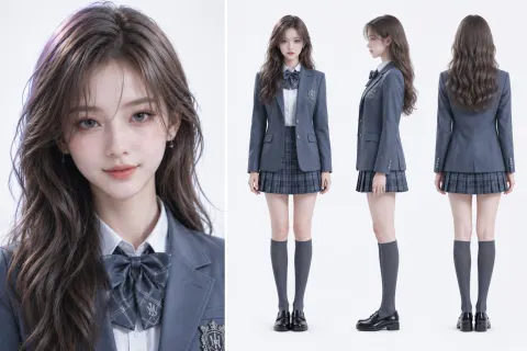 Elegant Senior Student Portrait