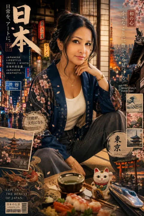 Japanese Lifestyle Fashion Portrait