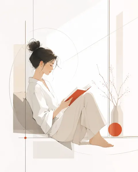 Minimalist Magazine Illustration Template