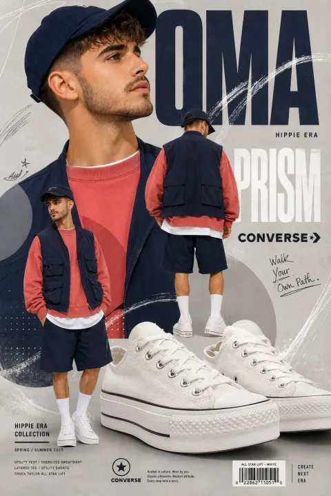 Streetwear Editorial Collage Poster