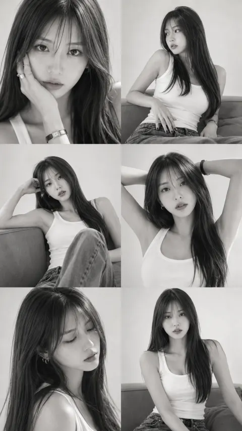 Black White Portrait Collage Editorial