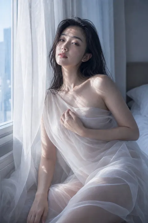 Morning Veil Art Portrait
