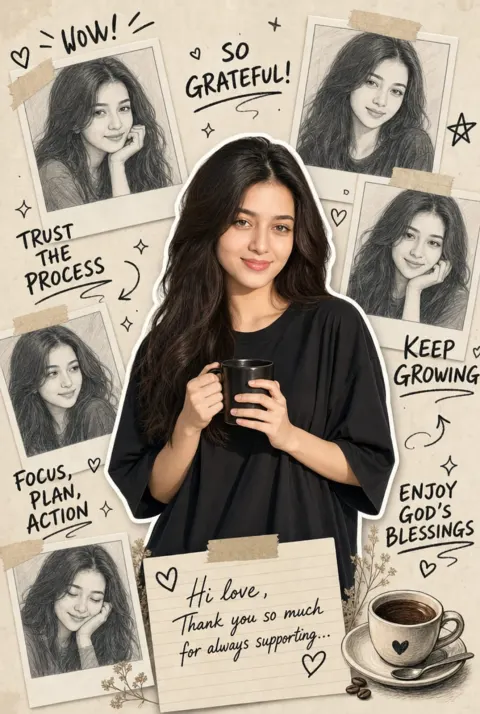 K-Beauty Journal Collage Aesthetic
