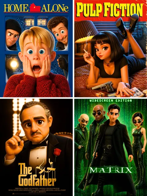 Pixar-Style 3D Poster Redesign