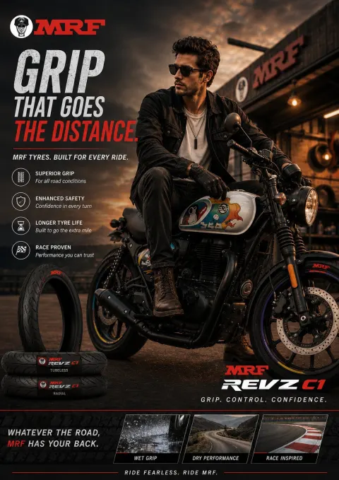 MRF REVZ C1 Dusk Rider Ad