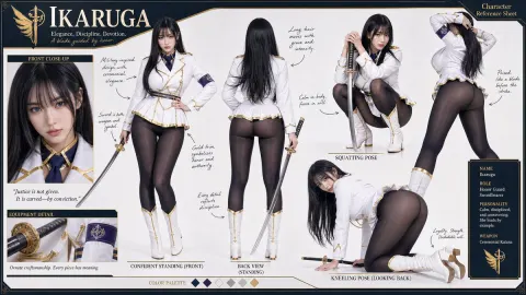 Ikaruga Character Reference Sheet