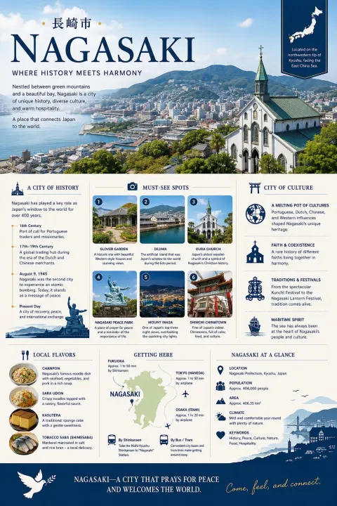 Nagasaki Travel Guide Poster