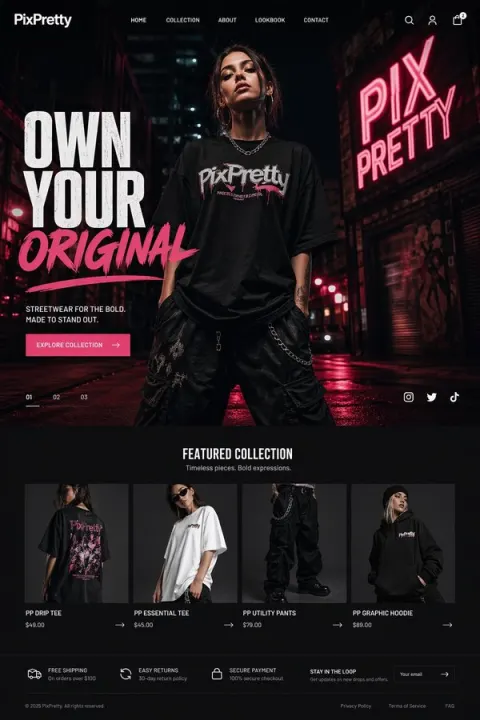 Neon Streetwear Night Vibe