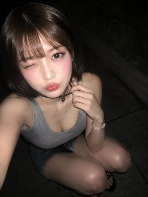 Night Flash Sweet Cool Girl