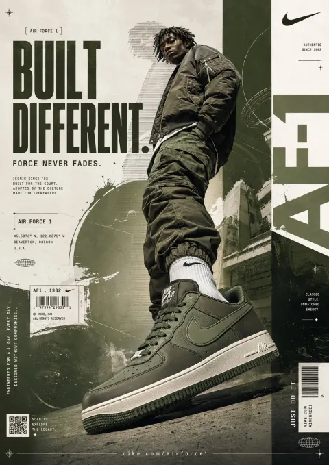 Built Different AF1 Poster