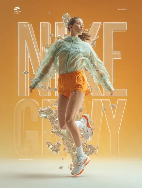 Nike Futuristic Light Trail Ad
