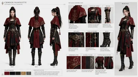Eastern Fantasy Warrior Costume Design