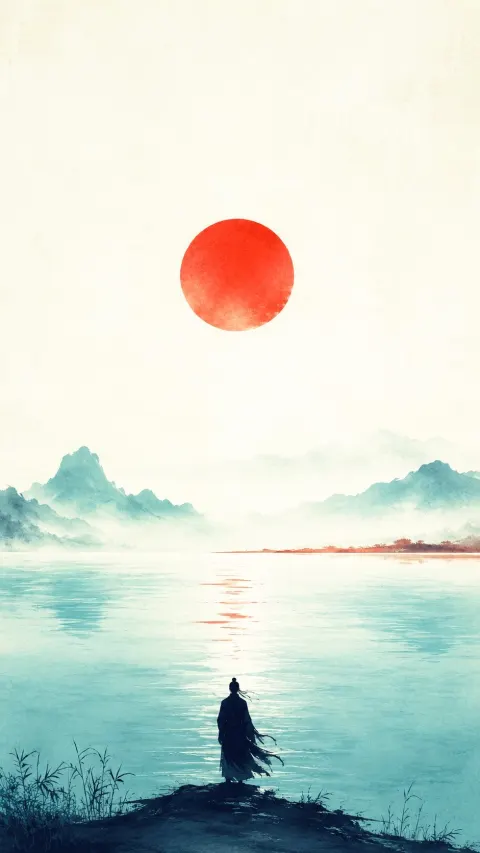 Vermilion Dawn Solitude