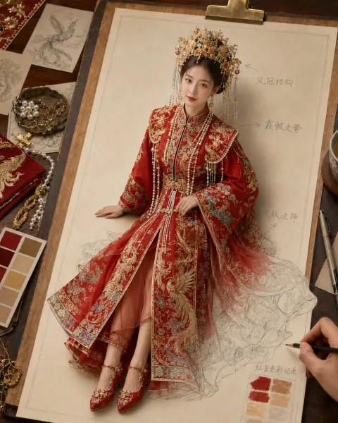 Oriental Wedding Dress Comes Alive