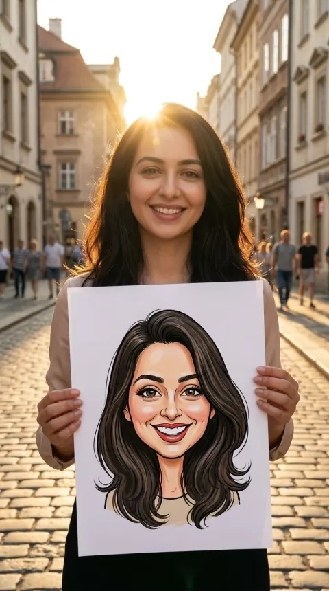 Street Cartoon Portrait Magic