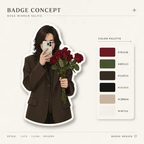 Minimalist Badge Concept Sheet