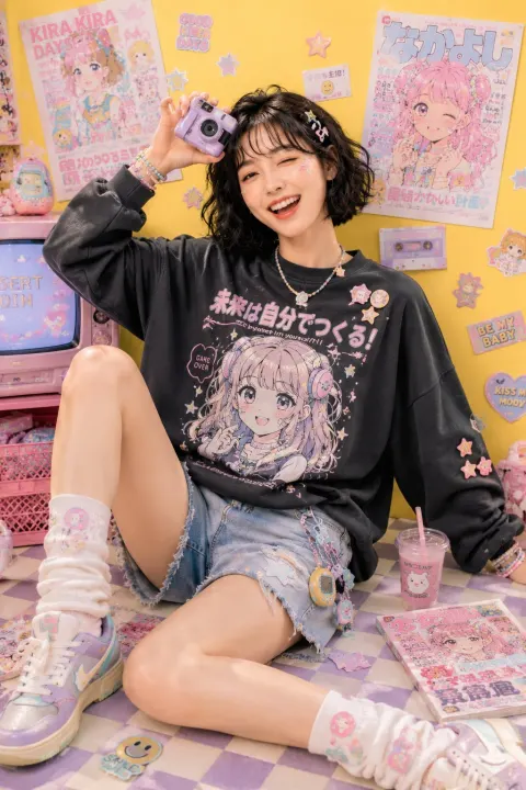 Kawaii Pastel Fashion Editorial Shoot