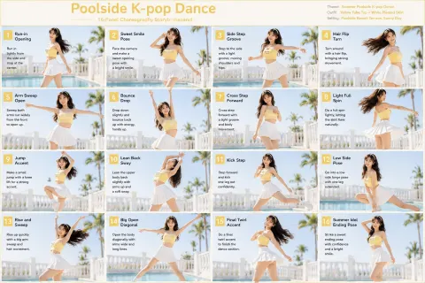 Kpop Dance By The Pool