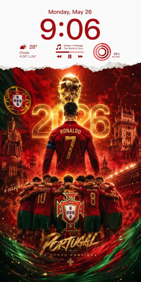 Portugal 2026 World Cup Champion Wallpaper