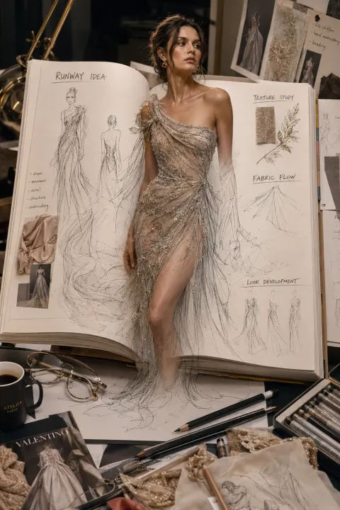 Sketch to Model Fashion Magic