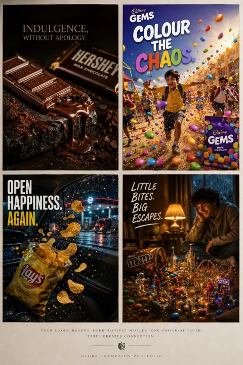 Luxury FMCG Ad Collage