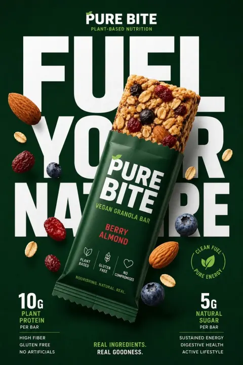 Premium Protein Bar Ad