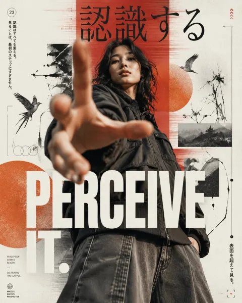 Japanese Editorial Streetwear Poster