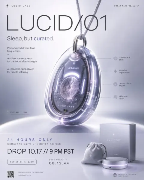 Fake Product Launch Poster Design