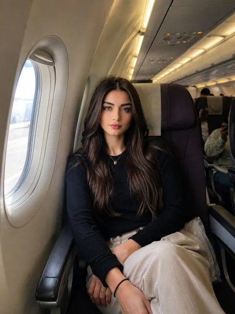 Natural Window Seat Travel Portrait
