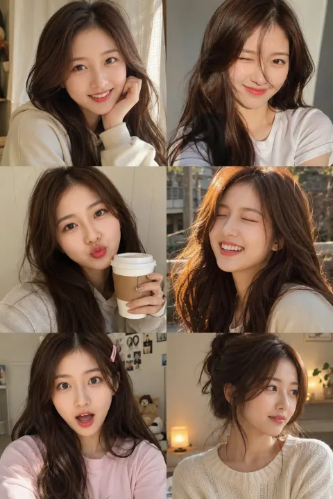 Cozy Selfie Collage Moments