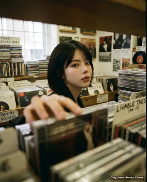 Record Store Candid Moment