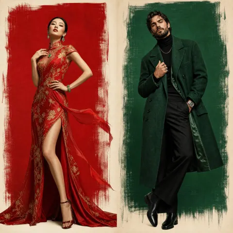 Crimson & Jade Fashion Editorial