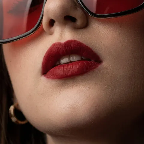 Red Lens Fashion Portrait