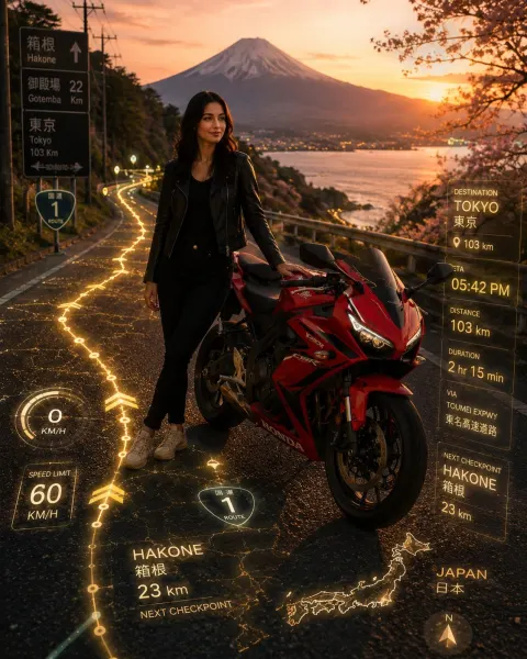 Neon Mountain Ride Adventure