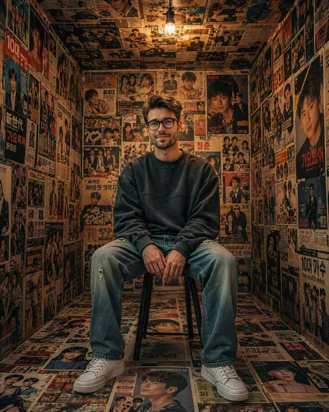 Korean Magazine Room Cinematic Portrait