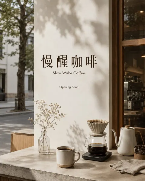 Slow Wake Coffee Brand Visuals