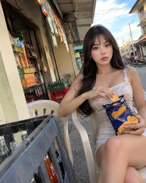 Convenience Store Snack Moment