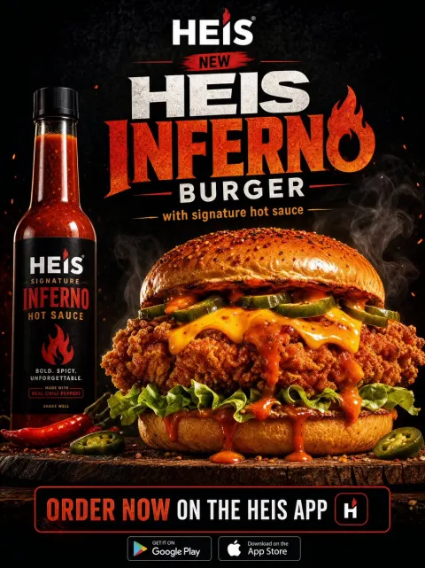 Heis Inferno Burger Ignites