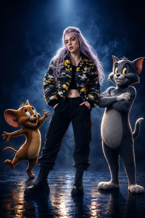 Tom & Jerry Style Studio Portrait