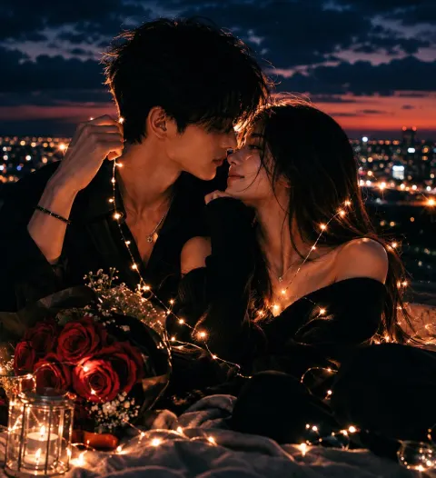 Moonlight Rain Lovers