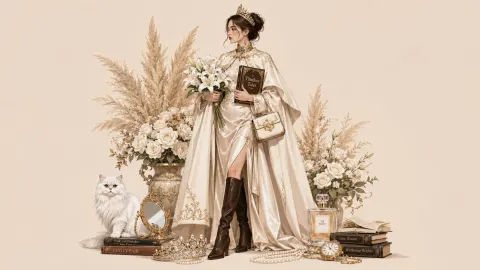Fashion Woman Full Illustration