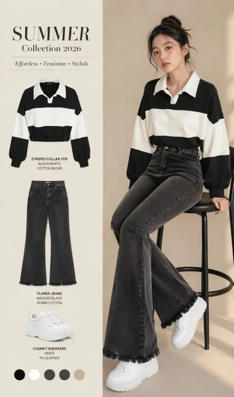 Summer 2026 Striped Casual Look