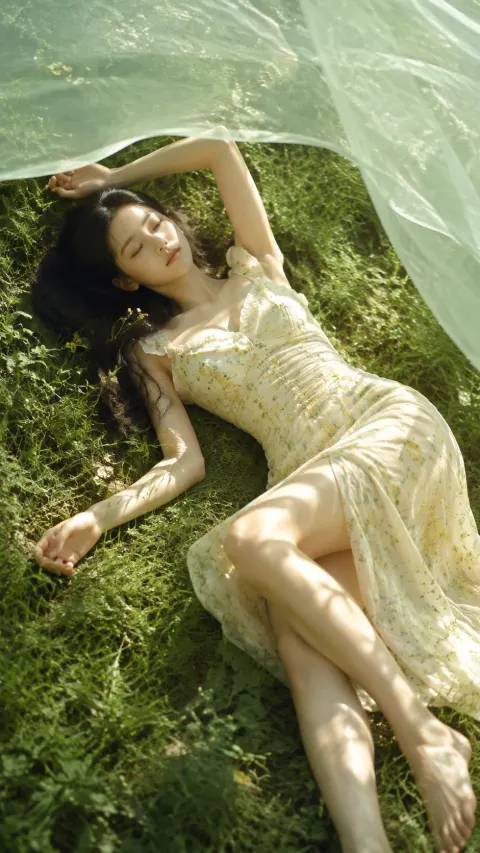 Dreamy Summer Grass Portrait