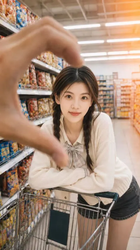 Supermarket Heart Snapshot Moment